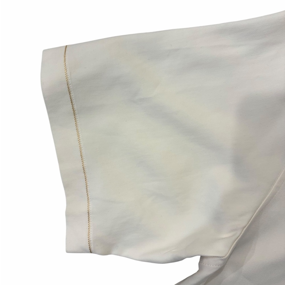 Tori Richard 100% Silk Koi Fish Shirt Cream Size L - Picture 3 of 6